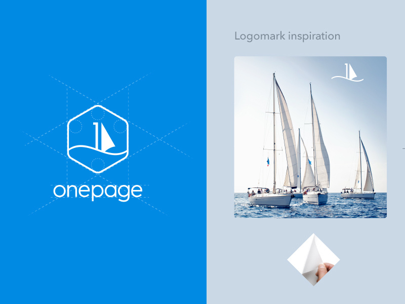 Onepage Logo by Murat Gursoy on Dribbble