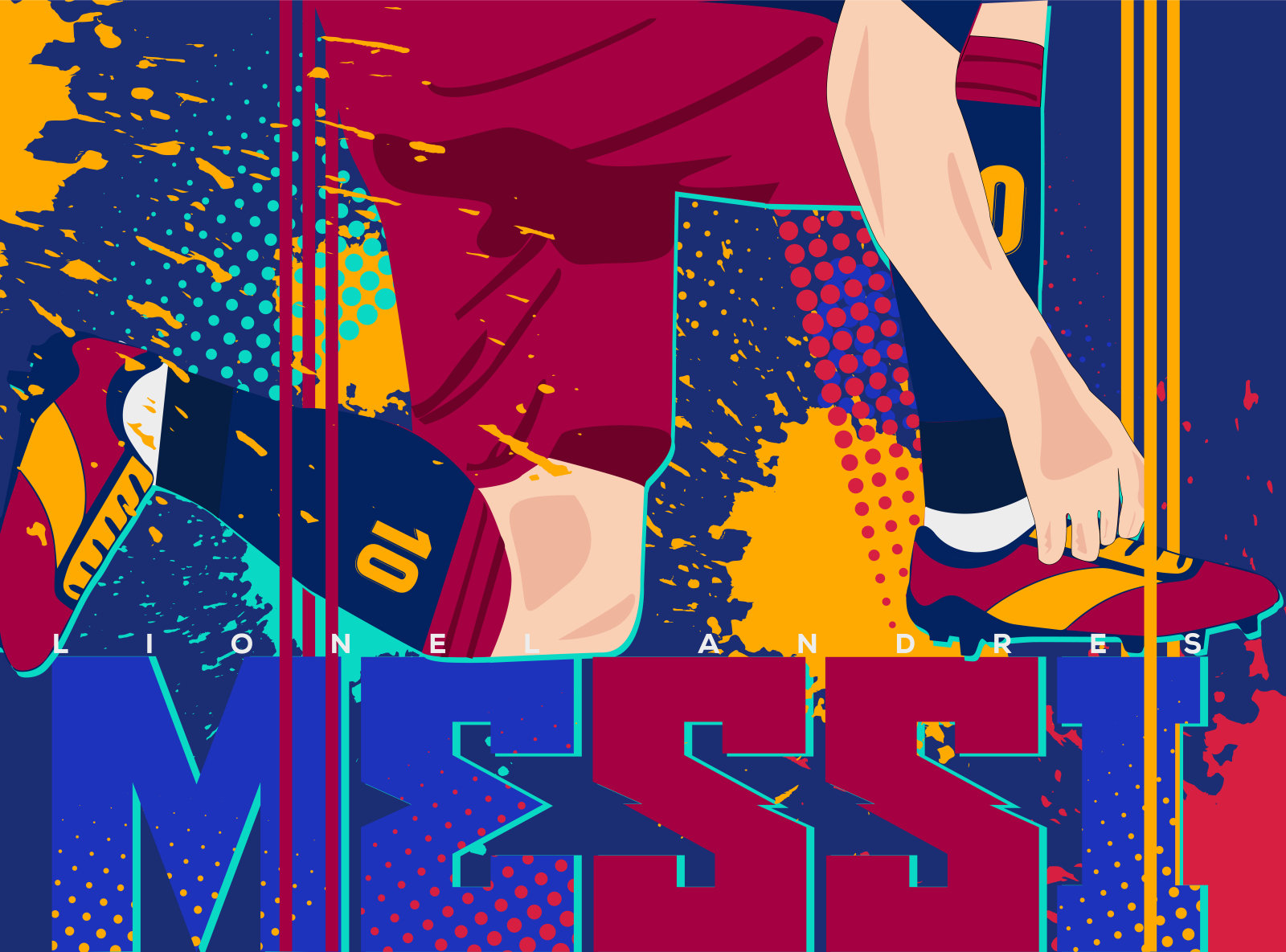 Barcelona Glossy Printed Wallpaper Lionel Messi, Cool, Size: 18x24 at Rs  1100/sq ft in Abohar