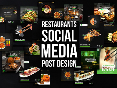 Creative Social Media Post Design (Restaurants)