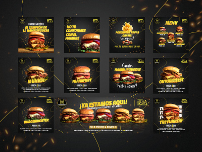 Burgermeister Burger Social Media Post Ad ad design burger burger menu social media banner social media design social media post social media templates