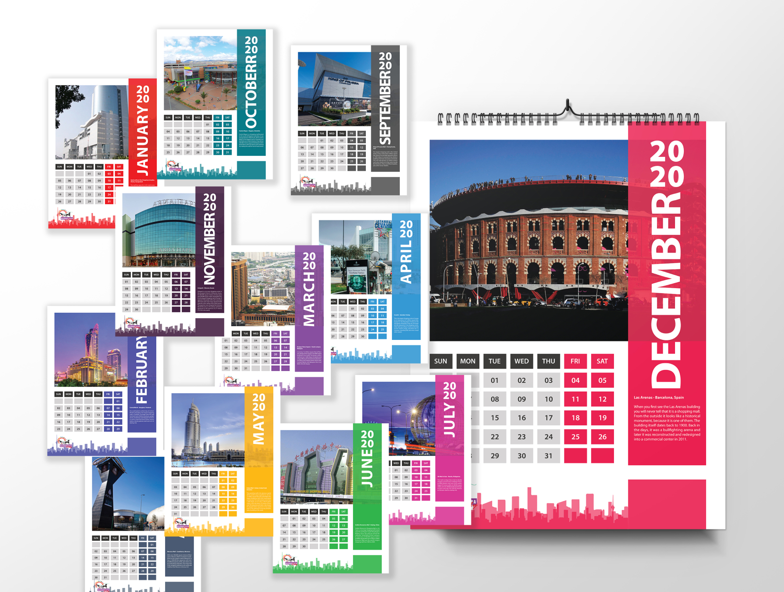 Bashundhara city 2020 Wall Calendar Concept by Md HI Shuvo on Dribbble