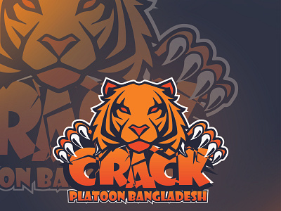 Crack Platoon Bangladesh E Sports Logo esports logo illustration logo logo design mascot logo vector