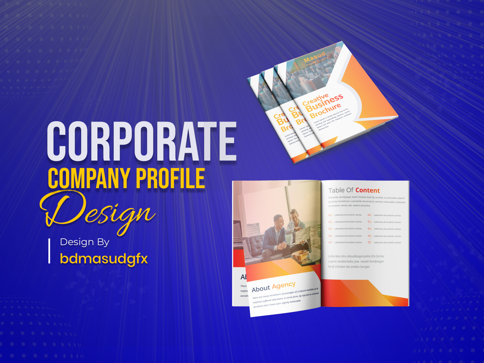 business brochure, company profile or catalog design by MASUD RANA on ...