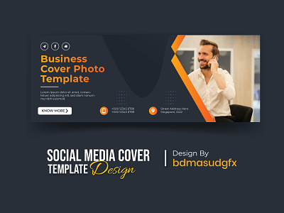 Corporate Social Media Cover photo Design mockup