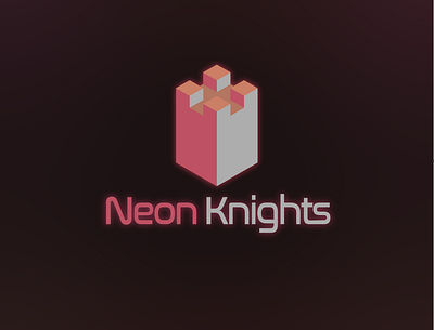 Neon Knights Logo Ver. 1 gaming isometric isometric illustration isometry logo logo mark mark video game