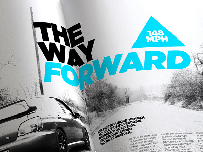 Project PRX Magazine 3 automotive brochure car clean gotham impreza indesign layout layouts magazine mono photography subaru swiss swiss design triangle