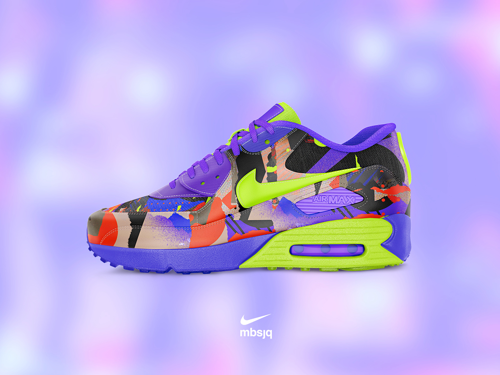 Nike vs mbsjq 2020 art collage color concept mockup nike nike air nike air max photoshop trainers vibrant