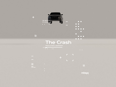 The Crash animation audi cinema4d crash houdini motion motion graphics octane swiss tutorial type typography