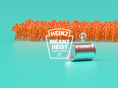 HEINZ MEANZ HEIST | Bean & Gone! branding cinema4d comedy funny heinz heinzbakedbeans houdini houdinicrowds logo logos logotype mbsjq motion motiondesign motiondesignschool motiongraphics octane redshift