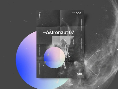 Show&Go2020™ | 060 | Astronaut 07 adobe adobe photoshop gradient photoshop poster poster art poster artwork scifi space vector