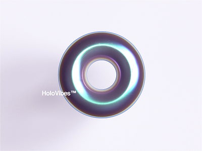 HoloVibes™ animation animator c4d chill dispersion helvetica holographic houdini loop maxon motion motion design octane octane render