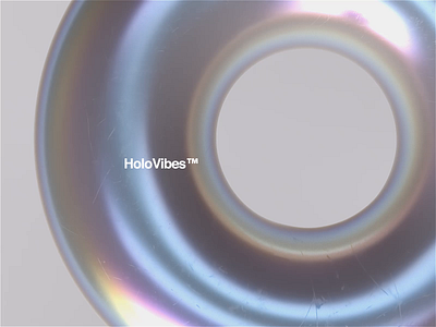 HoloVibes™ 🌈 animation c4d cinema4d dispersion holographic loop mbsjq motion motiondesign octane satisfying typography web