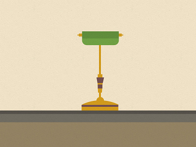 Lamp illustration 2d agency bespoke clean colour detail door illustration lamp red study vector