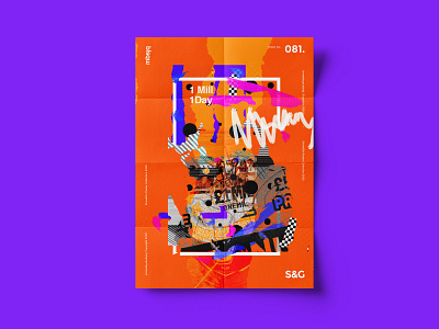 Show&Go2020™ | 081 | 1 Mill. 1 Day. adobe collage msbq poster poster design