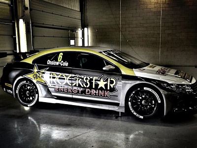 Rockstar Energy DrInk - BTCC race car livery bespoke branding brands hatch btcc car drive livery motorsport racing rockstar tom onslow cole track