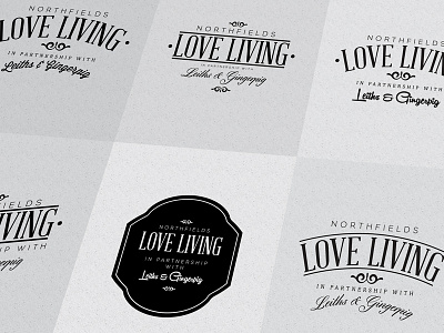 Love Living logo mark / initial designs...