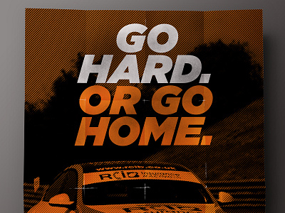 RCIB Racing - BTCC race car livery & branding design layout livery motorsport orange poster racing typography