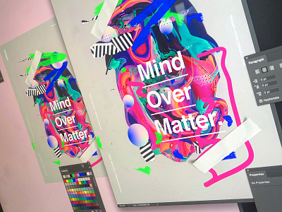 Show&Go2020™ | 123 | Mind Over Matter adobe art color design gradient illustration layer mbsjq photoshop poster poster a day poster art type typography unique