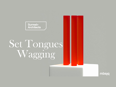 Set Tongues Wagging abstract art c4d cinema4d digital digtial art houdini illustration motion motion design motiongraphics redshift subsurface scattering surreal type typography