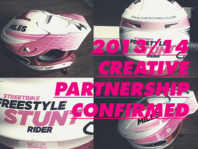 CHESCA MILES // Stunt Rider (Helmet design) bike flyer helmet photography pink rider stunt