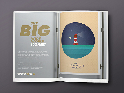The Lighthouse Watch (Portfolio layout) bristol brochure gold icons iconset layout portfolio skills studio texture