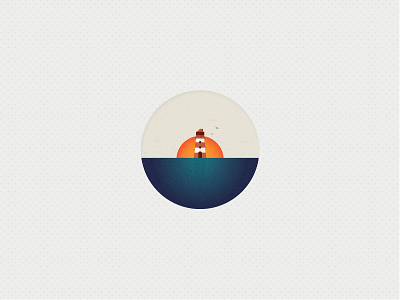 Sun Rise (Icon 7) boat icon iconset illustrator lighthouse ocean pattern shape sun sunrise texture