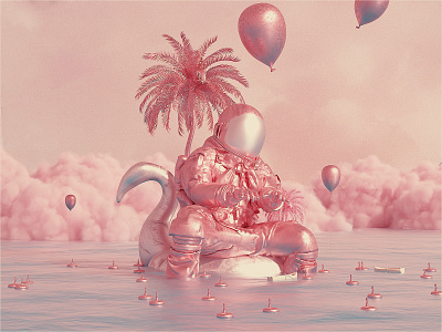 Astro & The Universe | Story Time. astro cinema4d fantasy octane pink scifi space surreal