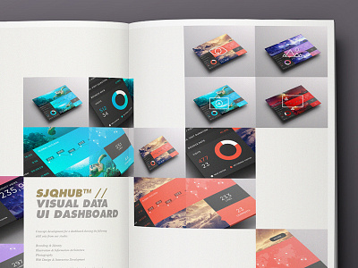 SJQHUB™ // Visual Data UI (Portfolio layout) brochure icons iconset layout portfolio print quintin studio ui ux