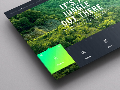 Weather Dashboard / Global Outlook (2) green jungle pattern portal ui ux weather weather app weather dashboard winter