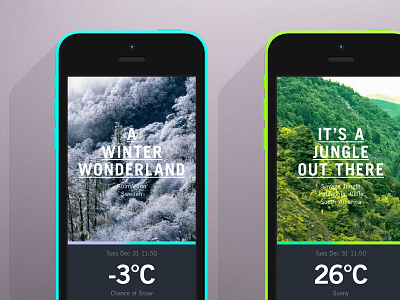 Global Outlook // iPhone collection 2 branding collection colors gradient iphone typography ui usa ux vibrant weather web