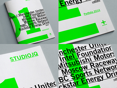 Brand refresh // Portfolio review branding brochure editorial green layout logo portfolio spot swiss type typography vibrant