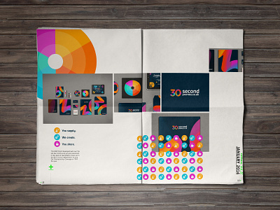 2014 // 30SP layout branding brochure editorial green layout logo portfolio spot swiss type typography vibrant