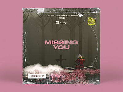 Missing You 3d album album art art astronaut c4d missingyou space type