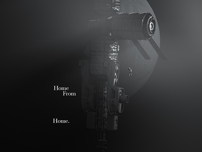 Home From Home 3d astronaut c4d c4dart cinema 4d cinema4d digital art film illustration mbsjq mono octane octanerender space universe