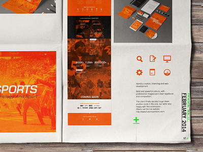 2014 // FusionSports branding (Portfolio) branding brochure editorial graphic green info infographic logo portfolio swiss type typography