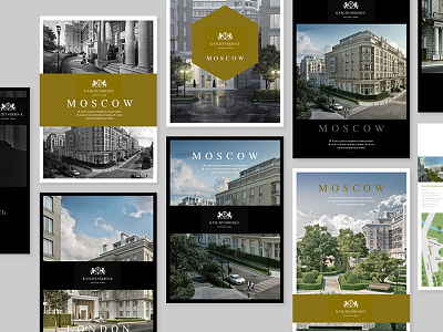 Branding concepts // Russian housing development branding clean flyer gold graphic design mono photography typography