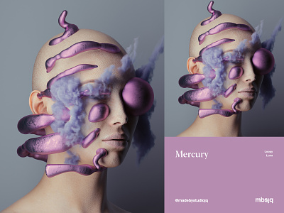 Mercury [Loopy Luna] 3d 3d art 3d artist c4d cinema4d cryptoart mbsjq octanerender portrait surreal