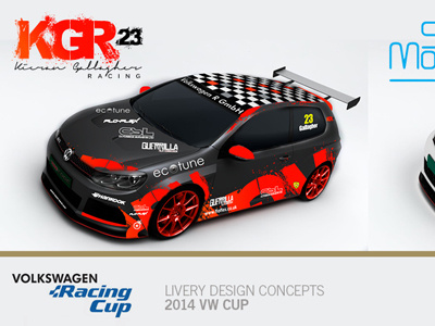 VW Cup Racing // Branding & Livery designs branding golf livery logo motorsport race race driver racing vw