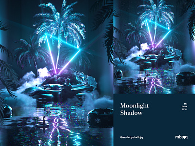 Moonlight Shadow 3d 3d art astro c4d mbsjq