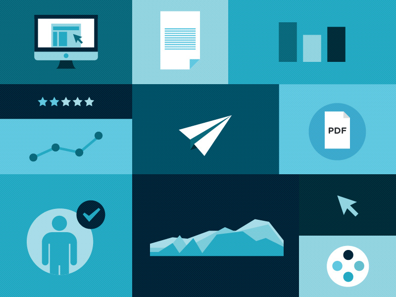 Icon set 4 mac flat iconset branding web palette icon illustration chart infographics