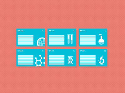 Science lab infographic / icons [3] email icon icons info graphic info graphics infographic infographics lab red science