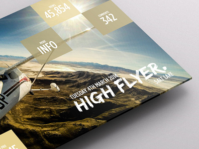 LIVE LIFE. // HIGH FLYER. dashboard flat infographic ipad menu plane portal stats ui ux
