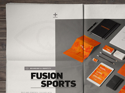 2014 Portfolio // FusionSports layout branding editorial illustration layout newspaper photography portfolio print self promo swiss typography