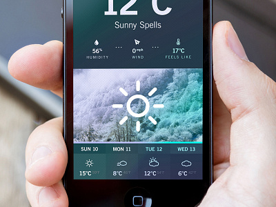 Weather App // Global Outlook app colors dashboard flat icon interface iphone iso photoshop ui ux weather