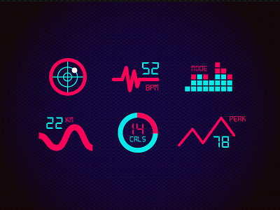 SPORT UI // Iconset app design fitness icon infographics interface ios mobile pattern sport ui ux