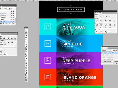 PORTAL™ // Branding & Colour Palette android app design email icon icons interface ios mobile portable ui ux