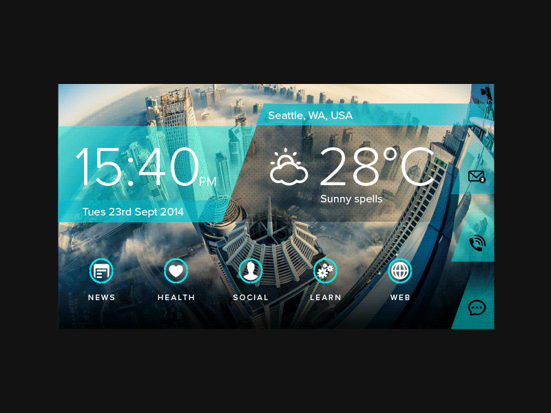 PORTAL™ // Weather UI android app design icon icons interface ios mobile portable ui ux weather