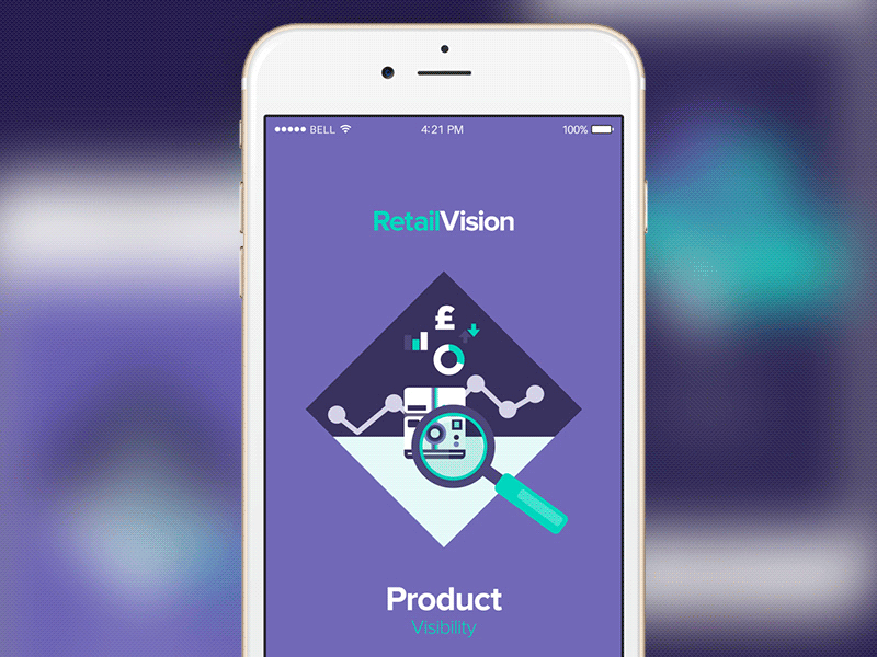 RetailVision // App & Illustration app color flat green icon mac mobile purple responsive ui ux