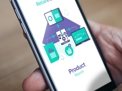 RetailVision // App app color flat green icon mac mobile purple responsive ui ux