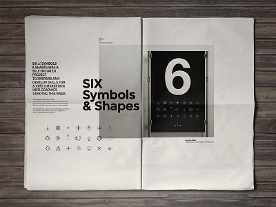 Branding // SIX layout branding editorial layout mono newspaper portfolio print self promo studio swiss typography